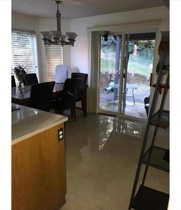 Flooded Dining Room